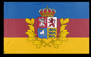 A mockup of the custom flag 'Baltic Federation flag' on a white background