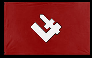 A mockup of the custom flag 'PPNL flag' on a white background