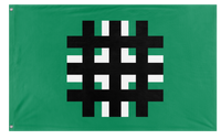 A mockup of the custom flag 'Legionary Movement flag' on a white background