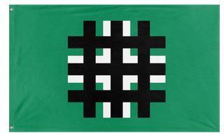 A mockup of the custom flag 'Legionary Movement flag' on a white background