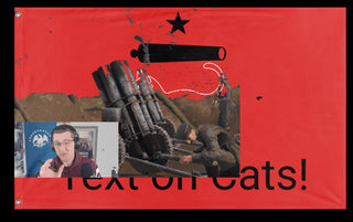 A mockup of the custom flag 'T flag' on a white background