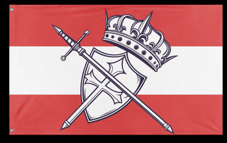 A mockup of the custom flag 'T flag' on a white background