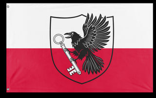 A mockup of the custom flag 'T flag' on a white background