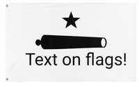 A mockup of the custom flag 'republic of janoah  flag' on a white background