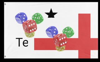 A mockup of the custom flag 'T flag' on a white background