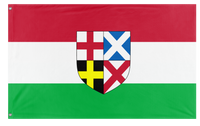 A mockup of the custom flag 'Republican Britain flag' on a white background