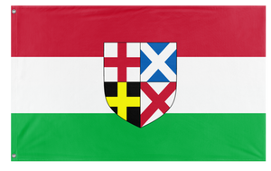 A mockup of the custom flag 'Republican Britain flag' on a white background