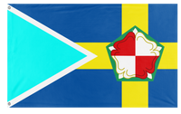 A mockup of the custom flag 'Pembroke massachusetts flag' on a white background