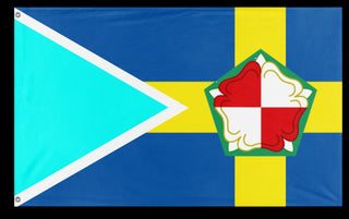 A mockup of the custom flag 'Pembroke massachusetts flag' on a white background