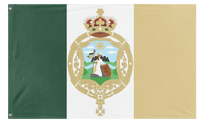 A mockup of the custom flag 'The Kingdom of Cosalia flag' on a white background
