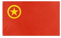 A mockup of the custom flag 'May 4th Movement flag' on a white background