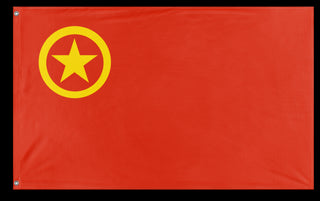 A mockup of the custom flag 'May 4th Movement flag' on a white background