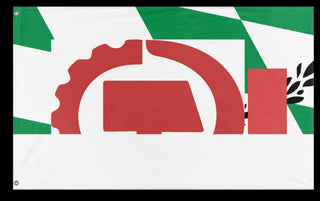 A mockup of the custom flag 'T flag' on a white background