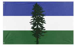 A mockup of the custom flag 'Doug flag' on a white background