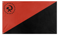 A mockup of the custom flag 'Mashwanism flag' on a white background