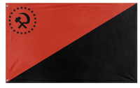A mockup of the custom flag 'Mashwanism flag' on a white background