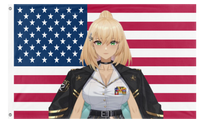 A mockup of the custom flag 'JosieFlags' on a white background