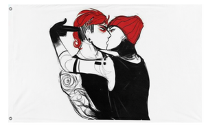 A mockup of the custom flag 'joshler flag' on a white background