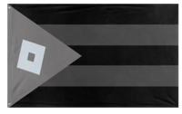 A mockup of the custom flag 'the Free Republic of Robloxia' on a white background