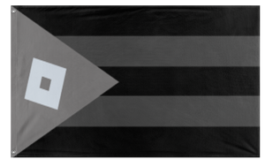 A mockup of the custom flag 'the Free Republic of Robloxia' on a white background