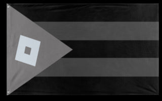 A mockup of the custom flag 'the Free Republic of Robloxia' on a white background
