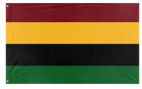 A mockup of the custom flag 'Greater Cosontia Federation flag' on a white background