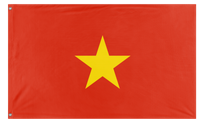 A mockup of the custom flag 'Vitnam flag' on a white background