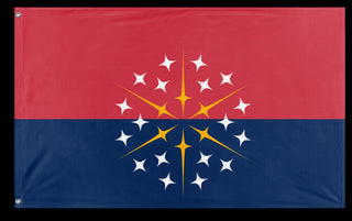 A mockup of the custom flag 'T flag' on a white background