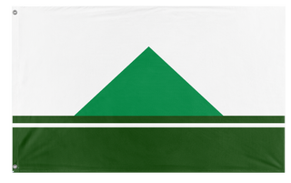 A mockup of the custom flag 'Randolph, NH flag' on a white background
