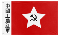 A mockup of the custom flag 'Chinese Communist Party flag' on a white background