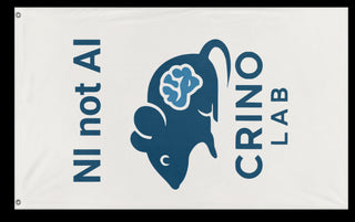 A mockup of the custom flag 'lab flag' on a white background