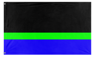 A mockup of the custom flag 'NRV flag' on a white background
