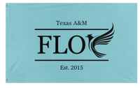 A mockup of the custom flag 'FLOC flag' on a white background