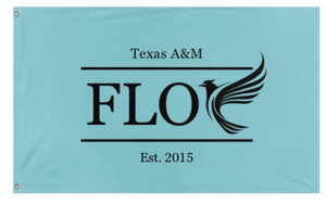 A mockup of the custom flag 'FLOC flag' on a white background
