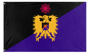 A mockup of the custom flag 'Federal Republic of Jasonia' on a white background