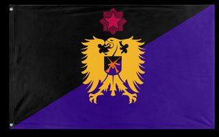 A mockup of the custom flag 'Federal Republic of Jasonia' on a white background