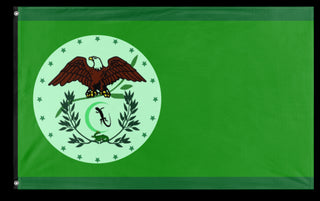 A mockup of the custom flag 'SAD flag' on a white background