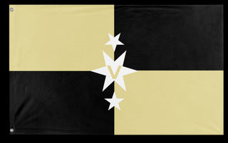 A mockup of the custom flag 'Trussea War Flag' on a white background