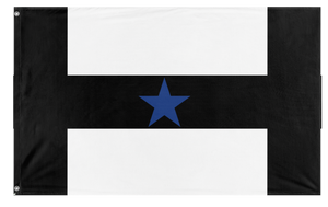A mockup of the custom flag 'Halifax, MA flag' on a white background