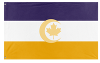 A mockup of the custom flag 'Friend flag' on a white background