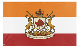 A mockup of the custom flag 'Mapale flag' on a white background