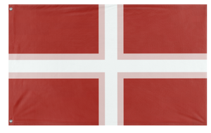 A mockup of the custom flag 'Cameria flag' on a white background