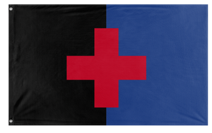 A mockup of the custom flag 'Federal Republic of Jasonia  flag' on a white background