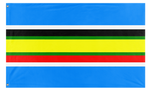 A mockup of the custom flag 'East African flag' on a white background