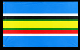 A mockup of the custom flag 'East African flag' on a white background