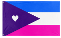A mockup of the custom flag 'Jordan Weldon flag' on a white background