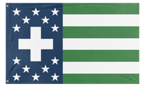 A mockup of the custom flag 'Askal flag' on a white background