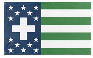 A mockup of the custom flag 'Askal flag' on a white background
