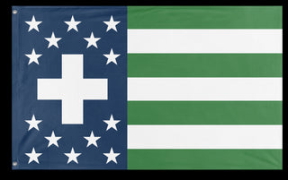 A mockup of the custom flag 'Askal flag' on a white background