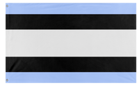 A mockup of the custom flag 'Flag of melonia' on a white background